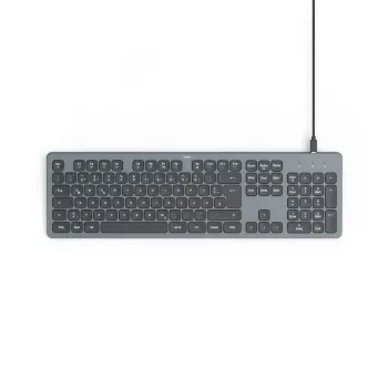 Hama CK-400 Tastatur Home/Office USB QWERTZ German Schwarz, Dunkelgrau