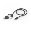 Hama CK-400 Tastatur Home/Office USB QWERTZ German Schwarz, Dunkelgrau