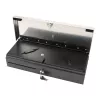 Elektronische Kassenschublade Olympia HS-170S mit Kunststoff-/Stahlgehäuse, schwarz und Edelstahl-Finish