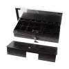 Elektronische Kassenschublade Olympia HS-170S mit Kunststoff-/Stahlgehäuse, schwarz und Edelstahl-Finish