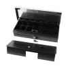 Elektronische Kassenschublade Olympia HS-170S mit Kunststoff-/Stahlgehäuse, schwarz und Edelstahl-Finish