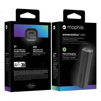 mophie Powerstation Mini 5000 mAh Schwarz