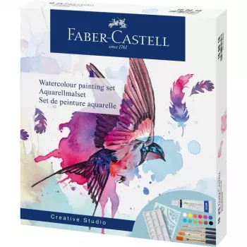 Aquarell-Malset Faber-Castell Creative Studio 18-tlg. Mehrfarbig