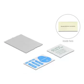 Displayschutzfolie Privacy Glass DELOCK für iPhone 17 — Gehärtetes Glas, 4-Wege-Anti-Spion, Schlag- & Kratzfest, Schwarz