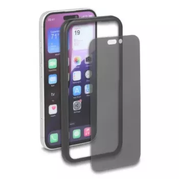 Displayschutzfolie Privacy Glass DELOCK für iPhone 17 — Gehärtetes Glas, 4-Wege-Anti-Spion, Schlag- & Kratzfest, Schwarz