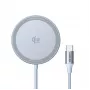 Kabelloses Kfz-Ladegerät UGREEN MagFlow (USB-betrieben, 12 V Eingang, Grau) für Smartphones