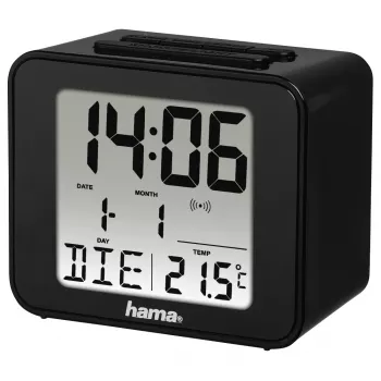 Hama Cube Digitaler Wecker Schwarz