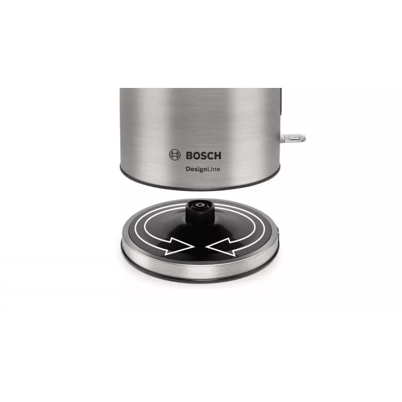Bosch TWK5P480 Wasserkocher 1,7 L 2400 W Schwarz, Edelstahl