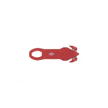 Wedo Folienschneider Rot Wedo 44 mm Breite 132 mm Länge 4 mm Dicke