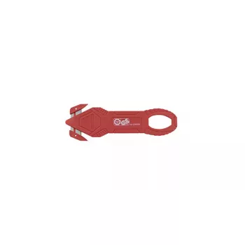Wedo Folienschneider Rot Wedo 44 mm Breite 132 mm Länge 4 mm Dicke