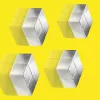 Bastelmagnet Quadratisch Sigel BA705 Neodymium Silber 20x20x10mm