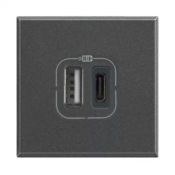 Legrand HS4287C2 Steckdose 2x USB Anthrazit