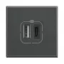 Legrand HS4287C2 Steckdose 2x USB Anthrazit