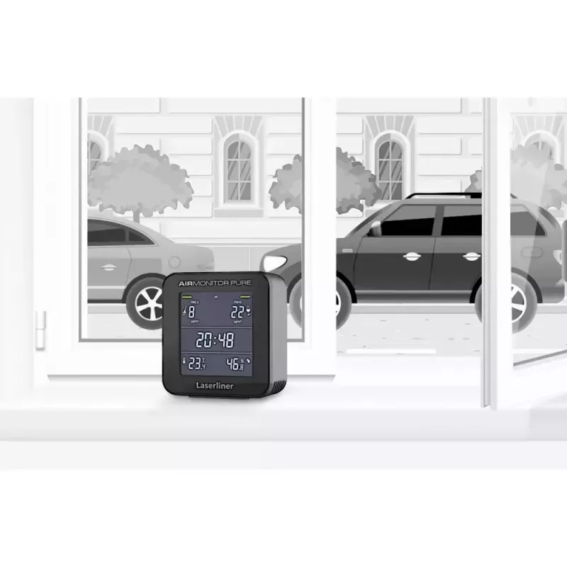 Laserliner AirMonitor PURE Schwarz Temperature Range -9.9 to 50 °C