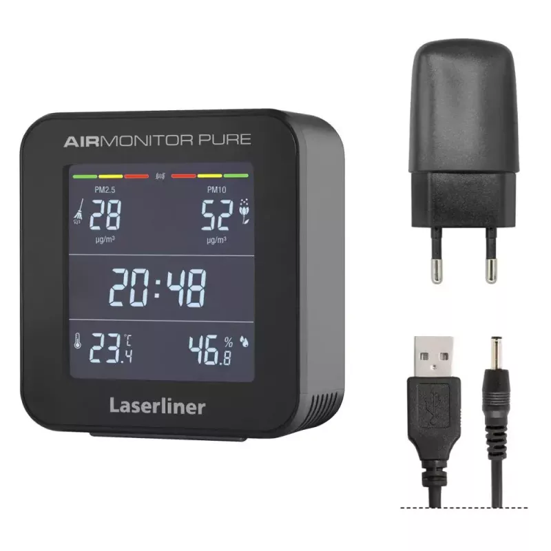 Laserliner AirMonitor PURE Schwarz Temperature Range -9.9 to 50 °C