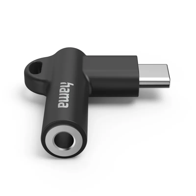 Hama 00201701 Kabel-Adapter USB-C 3,5 mm Schwarz