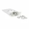 ACT CAT6A pass-through geschirmter modularer RJ45-Steckverbinder Goldkontakte Silber Transparent
