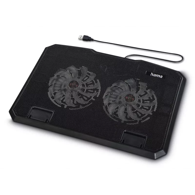 Hama Schwarz Metal Laptop-Kühlpad 39,6 cm (15,6 Zoll)