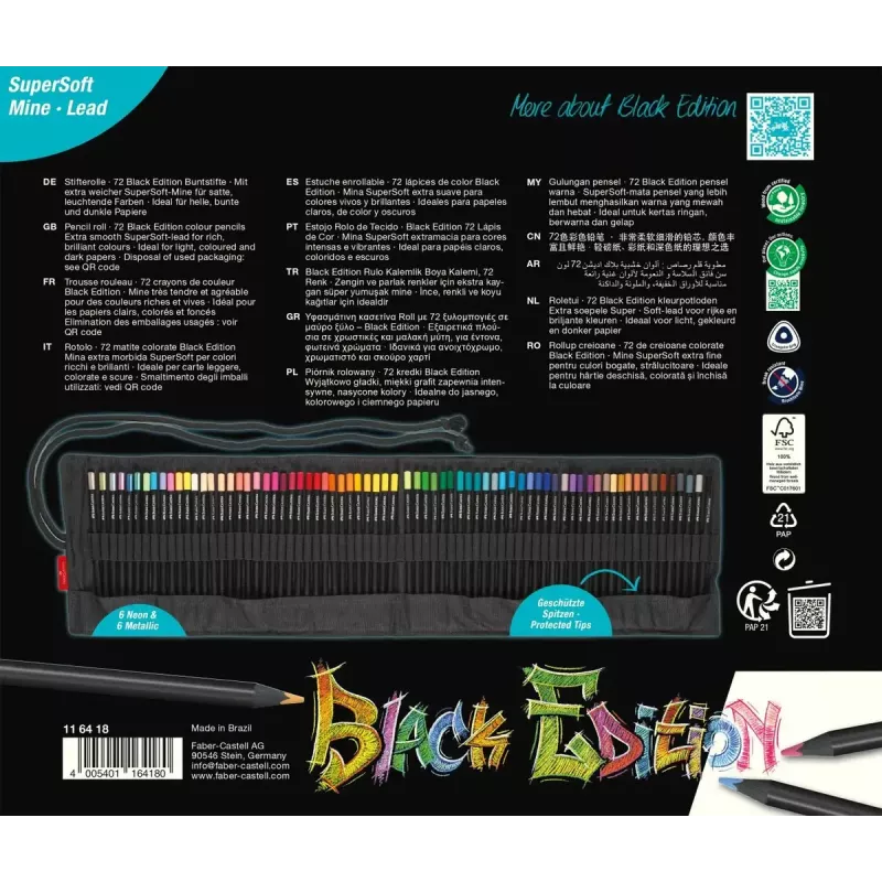 Buntstifte Faber-Castell 116418 72 Stück Mehrfarbig Kind