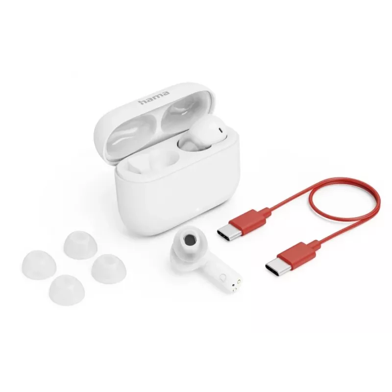 Hama Passion Clear II Headset True Wireless Stereo (TWS) In-ear Anrufe/Musik Bluetooth Weiß