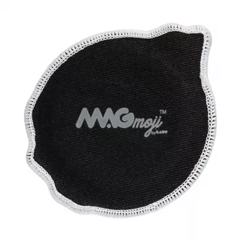 Badge LAUT MAGMOJI BADGE – Unicorn Cookie Christmas Edition, PVC & Silikon, Braun/Hellblau, 1 Stk.