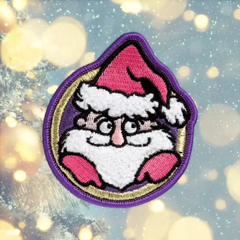 Badge LAUT MAGMOJI BADGE – Santa Claus Edition, PVC und Silikon, mehrfarbig, 1 Stück
