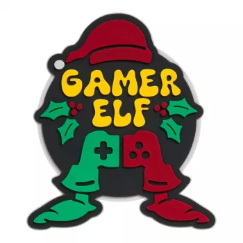 Badge LAUT MAGMOJI SILLY – Gamer Elf Christmas Edition, PVC und Silikon, mehrfarbig, 1 Stk.