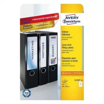 Selbstklebende Etiketten Avery L4760-10 Abgerundetes Rechteck