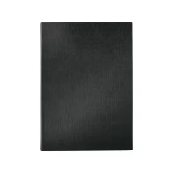Ordner Sigel SM115 Leder Leinen Kunststoff Schwarz A5