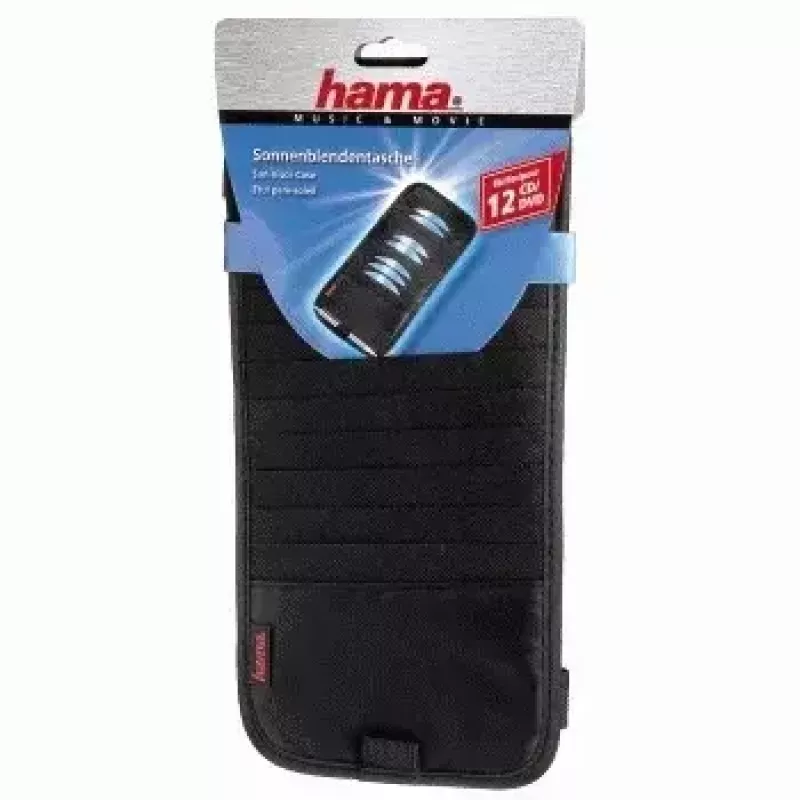 Hama Auto-Sonnenblenden-Tasche, 12 CDs 12 Discs Schwarz