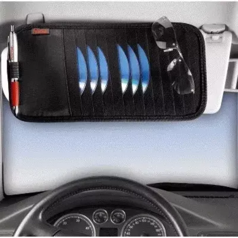 Hama Auto-Sonnenblenden-Tasche, 12 CDs 12 Discs Schwarz
