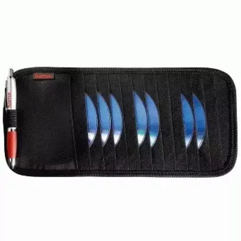 Hama Auto-Sonnenblenden-Tasche, 12 CDs 12 Discs Schwarz