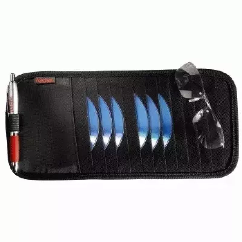 Hama Auto-Sonnenblenden-Tasche, 12 CDs 12 Discs Schwarz