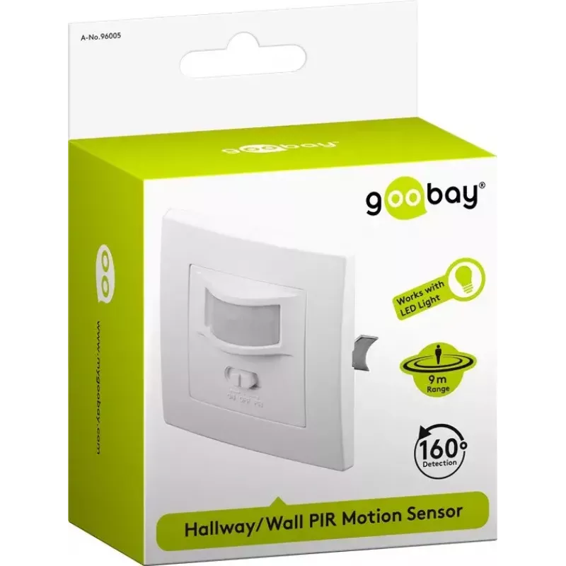 Wandmontagesensor Goobay Weiß 96005