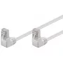 Patchkabel Goobay CAT 5e 2x 90° abgewinkelt F/UTP Weiß 5m