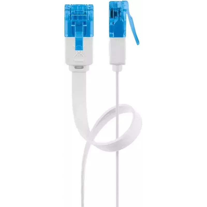 Flaches Patchkabel Goobay CAT 6A U/UTP Weiß 5m