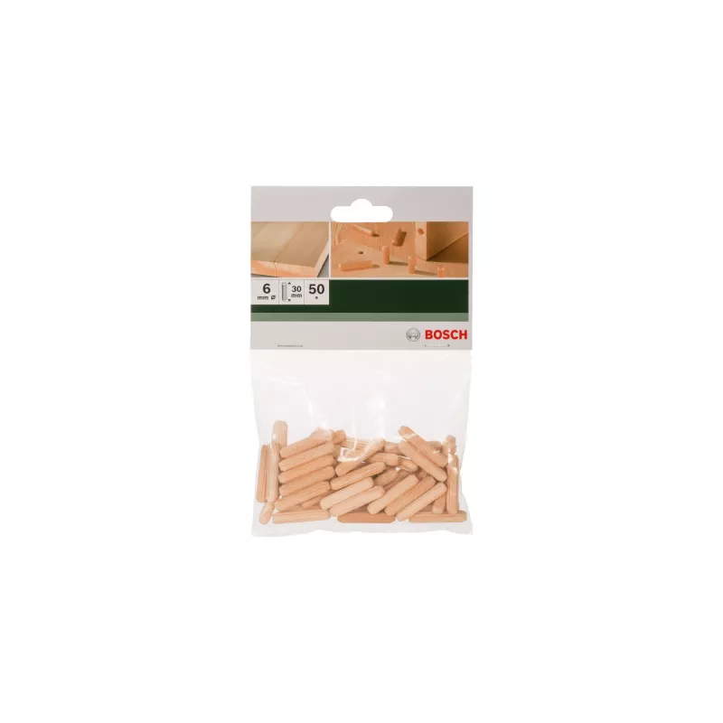 Bosch 2 609 255 309 Dübel 50 Stk. Holz Rund