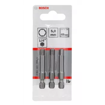 Schrauberbit Bosch 2607001734 extra hart 3 Stück Hex 5 mm