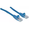 Intellinet Netzwerk-Patchkabel, Cat6, 20 m, Blau, CCA, U/UTP, PVC, RJ45, vergoldete Kontakte, rastnasenfrei, Knickschutztülle, lebenslange Garantie