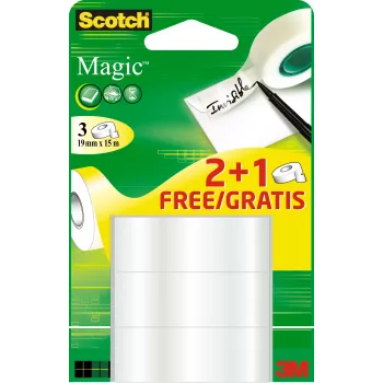 3M Magic matt 15 m Transparent 3 Stück
