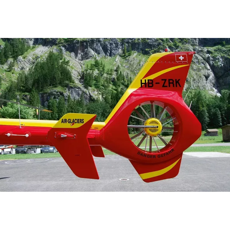 Rotorcraft-Modell REVELL EC135 Air-Glaciers Bausatz, Maßstab 1:72, Länge 143 mm, Rotor-Ø 140 mm