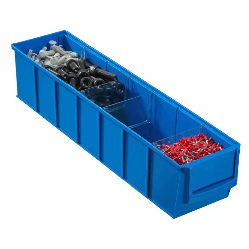 Kleinteilebox Allit 456540 Polypropylen Blau 91x400x81 mm