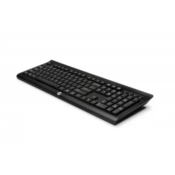 HP K2500 Kabellose Tastatur, Full-Size (100 %), Kabellos, RF Wireless, Schwarz