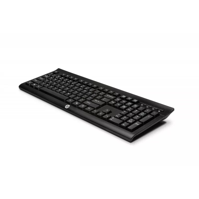 HP K2500 Kabellose Tastatur, Full-Size (100 %), Kabellos, RF Wireless, Schwarz