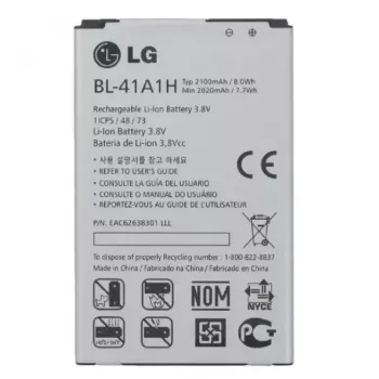 Ersatzakku Lithium-Ionen-Akku OEM BL-41A1H für LG F60 D390N, 2100 mAh