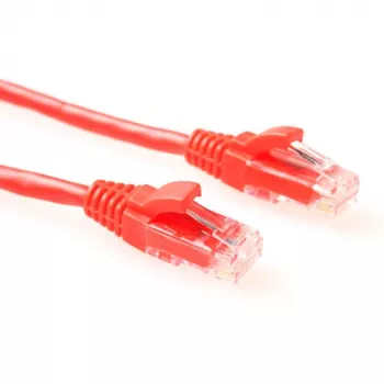 ACT Rot 3 Meter U/UTP CAT6 Patchkabel Komponentenebene mit RJ45-Steckern