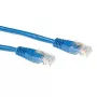 ACT Blau 0,5 Meter LSZH U/UTP CAT6A Patchkabel mit RJ45-Steckern