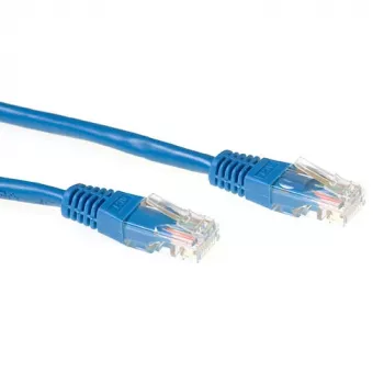 ACT Blue 3 Meter LSZH U/UTP CAT6A Patchkabel mit RJ45-Steckern