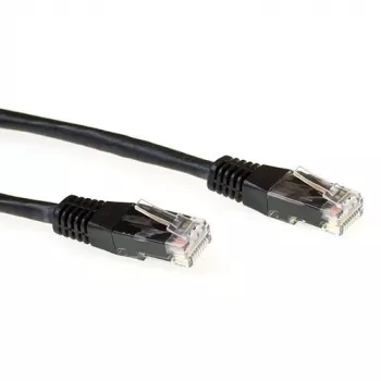 ACT schwarz 1,5 Meter LSZH U/UTP CAT6A Patchkabel mit RJ45-Steckern