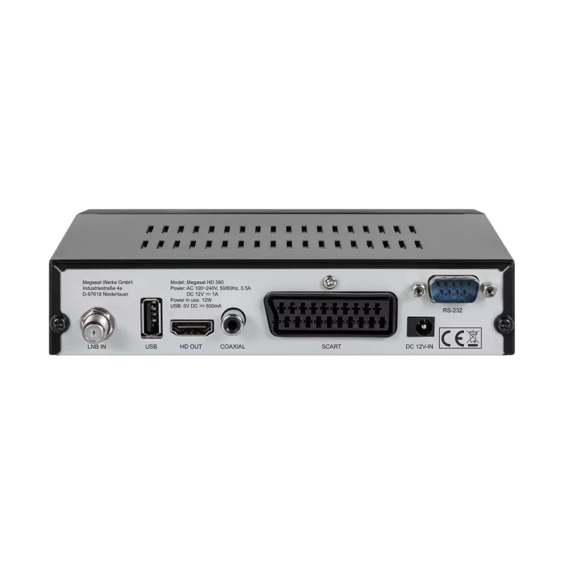 Receiver Megasat HD 390 Kabel Full HD Schwarz
